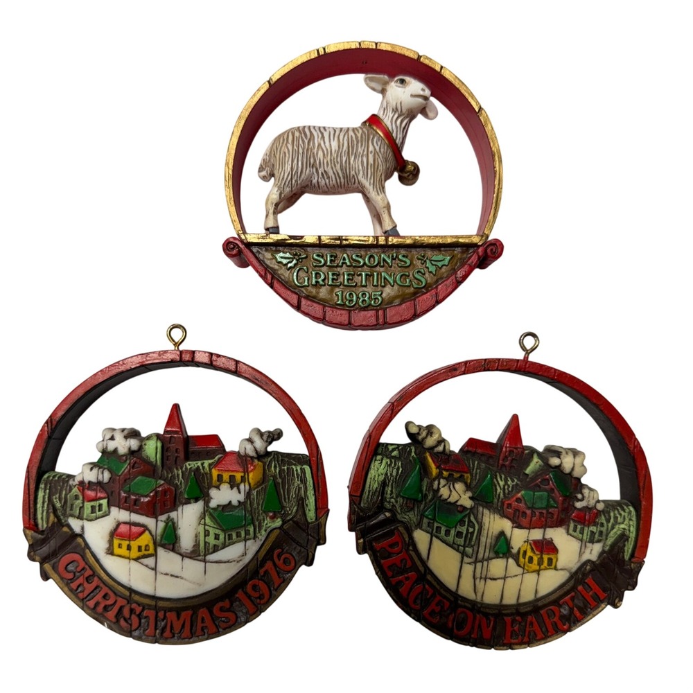 Vintage Hallmark Keepsake Ornaments Lot of 3
